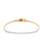 18k Rose Gold Diamond Bar Bracelet