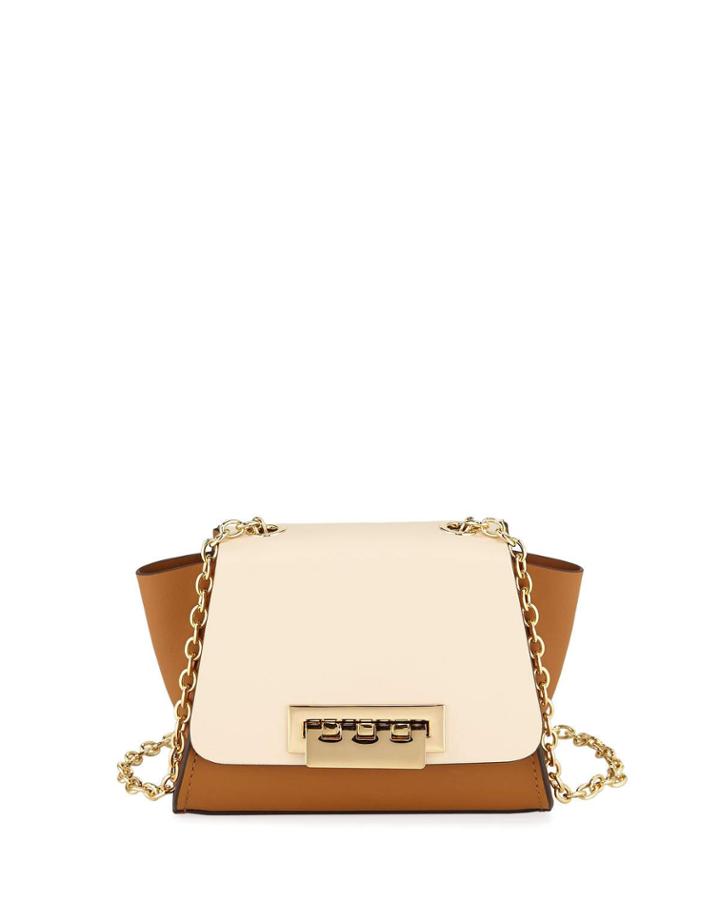 Eartha Colorblock Chain Strap Leather Crossbody Bag