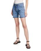 Mid-thigh Worn Denim