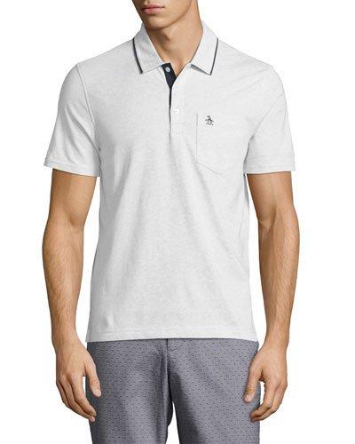 Blended Solid Knit Polo