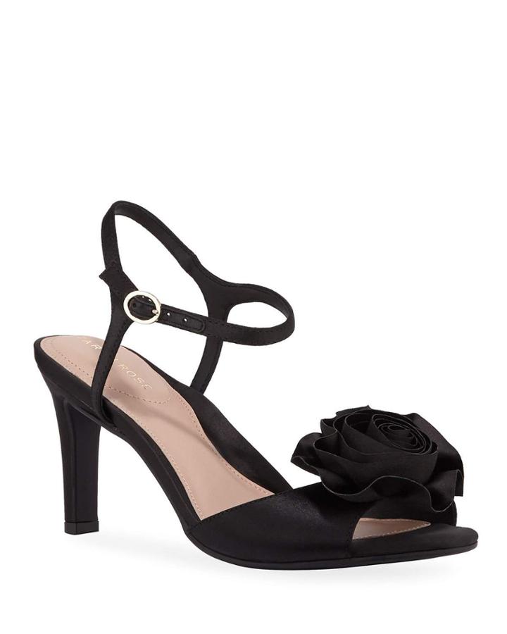 Jacklyn Satin Rose Mid-heel