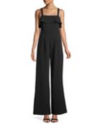 Wide-leg Ruffled Jumpsuit