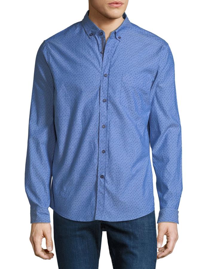 Men's Textured Geometric