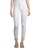 Le High Skinny Jeans With Raw Front