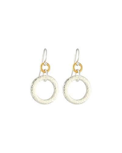 Hoopla Small Tapered Hoop Drop Earrings