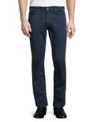 Five-pocket Stretch Pants, Navy
