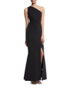 Mariela One-shoulder Knot Gown
