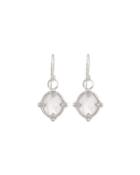 Lisse 18k Rose Quartz & Diamond Dangle & Drop Earrings