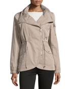 Nylon Anorak Drawstring Jacket