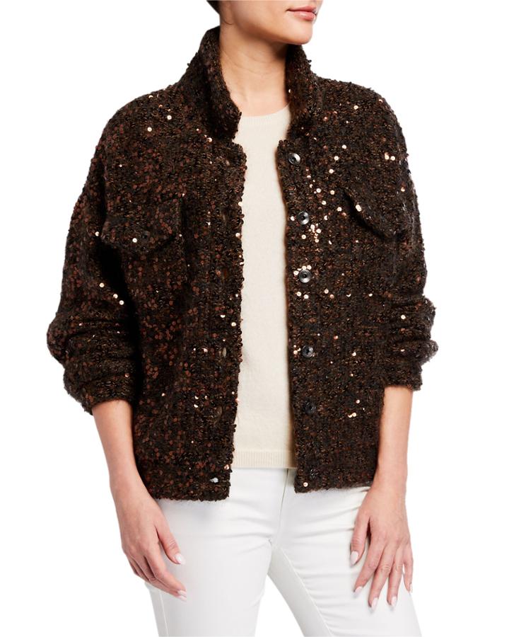 Button Front Linen/silk Cardigan