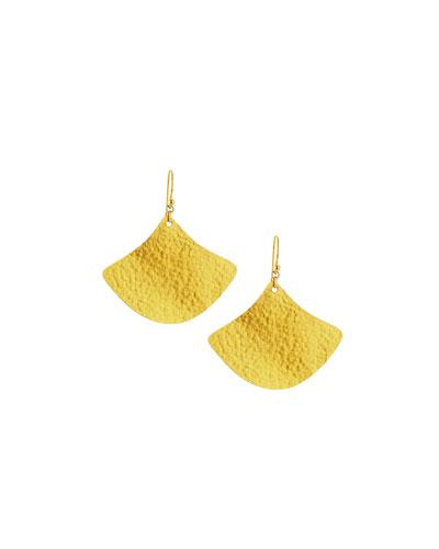 Flake Lotus Drop Earrings