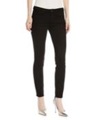 Skinny Jeans With Heart Embroidery On Back Pockets