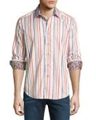 Stripe-print Long-sleeve