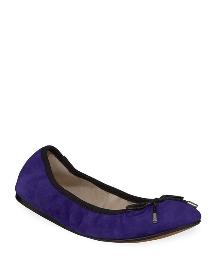 Saturn Suede Ballerina Flats