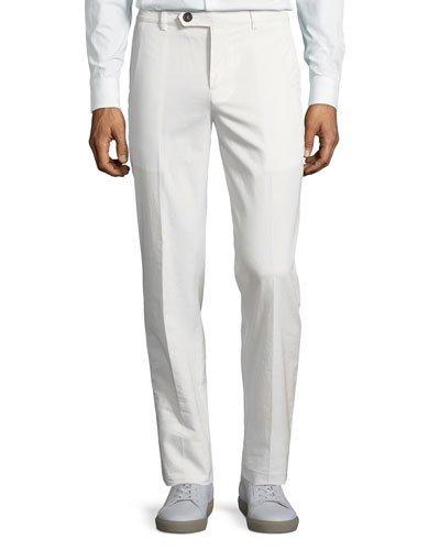 Basic Slim-straight Cotton Pants