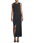 Marta Sleeveless Maxi Dress, Black