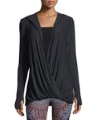 Vanessa Open Cowl-neck Hoodie