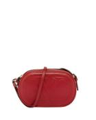 Quilted V Crossbody Bag, Red