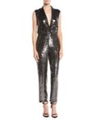 Lyle Sleeveless Sequin Jumpsuit
