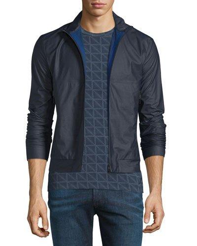Rubber Short Jacket, Black