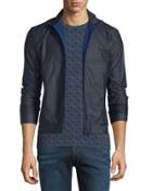 Rubber Short Jacket, Black