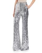 Sequined Wide-leg Trousers