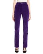Velvet High-rise Disco Jeans, Purple