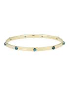 18k Rock Candy&trade; Nine-stone Bangle, London Blue Topaz