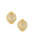 Amazonian Allure Pave Clip-on Earrings