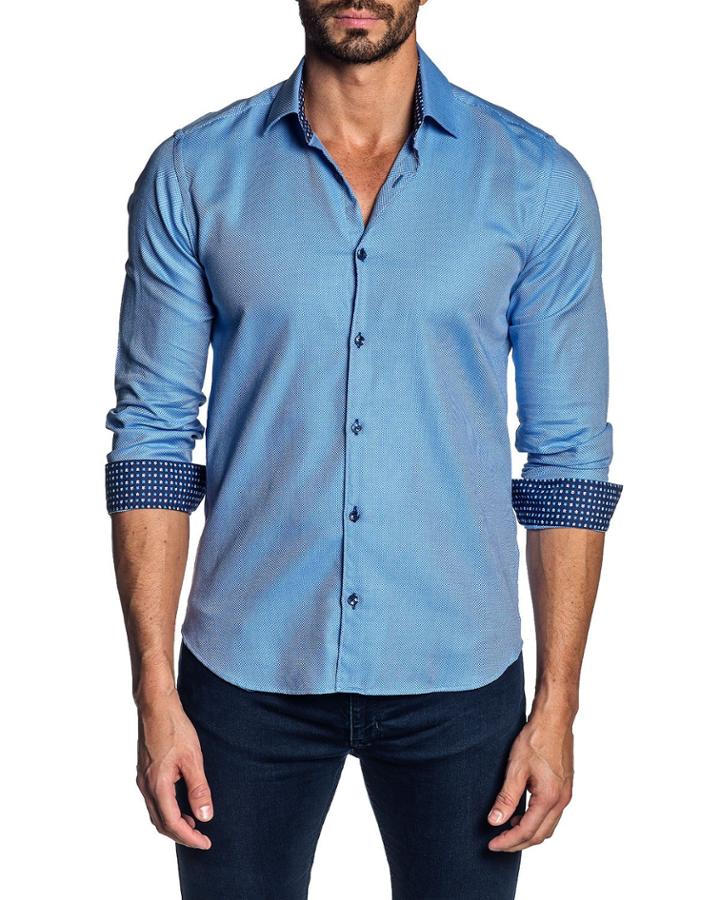 Men's Semi-fit Cotton Long-sleeve