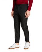 Men's Slim-fit Wool Jogger Trousers