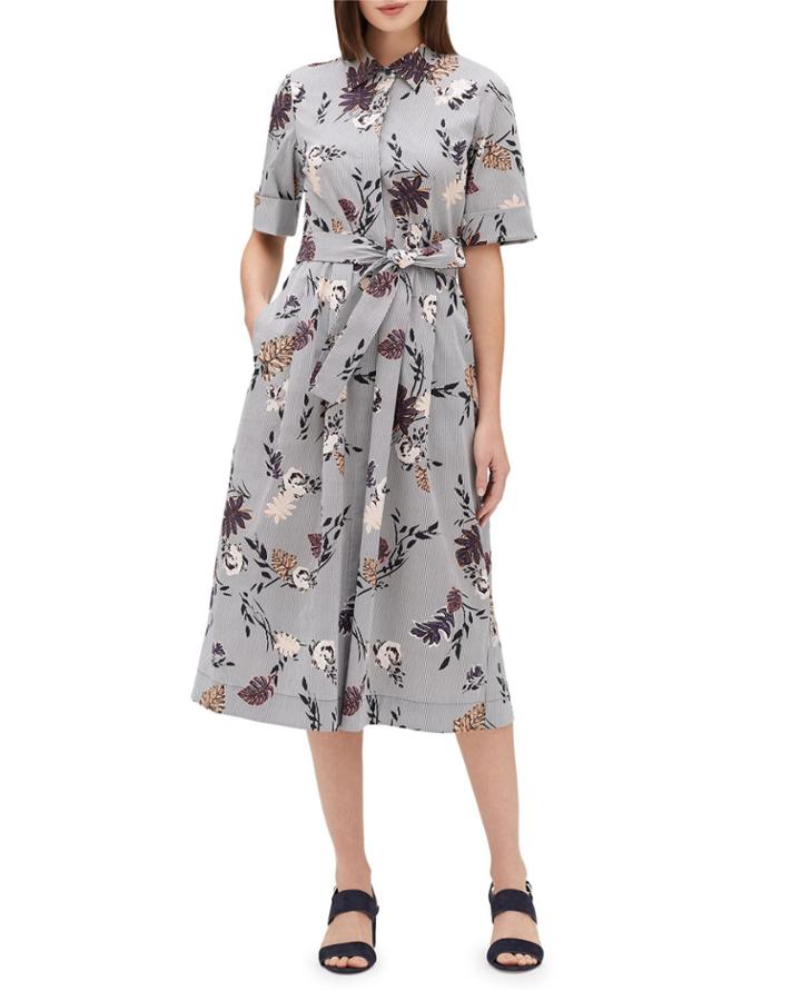 Eleni Artisan Bouquet Short-sleeve Stretch Cotton