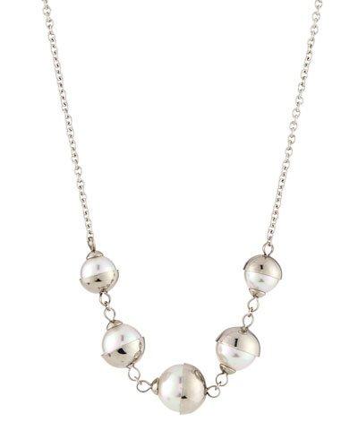 8mm Tea Cup Manmade Pearl Necklace,