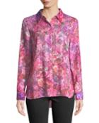 Josella Floral Snap-front Blouse