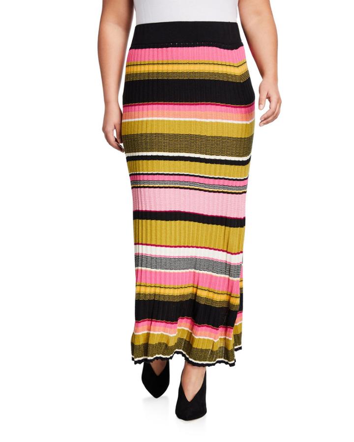 Kennedy Striped Sweater Maxi Skirt,