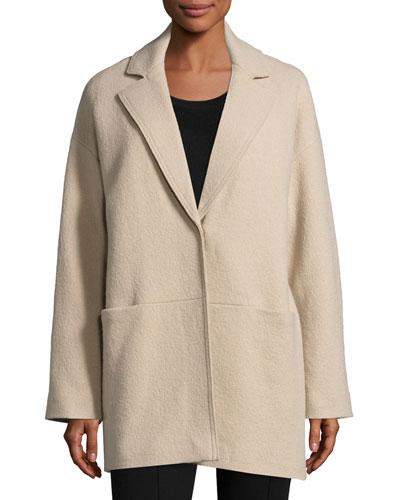 Oversized Wool Coat, Umber