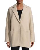 Oversized Wool Coat, Umber