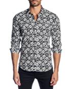 Men's Semi-fitted Long-sleeve Floral