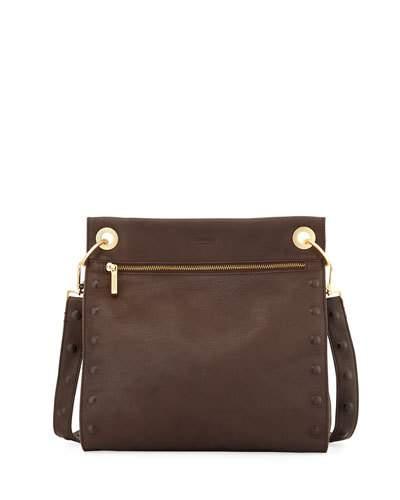 Paul Leather Crossbody Bag, Brown
