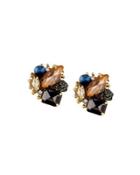 Statement Crystal Cluster Earrings,