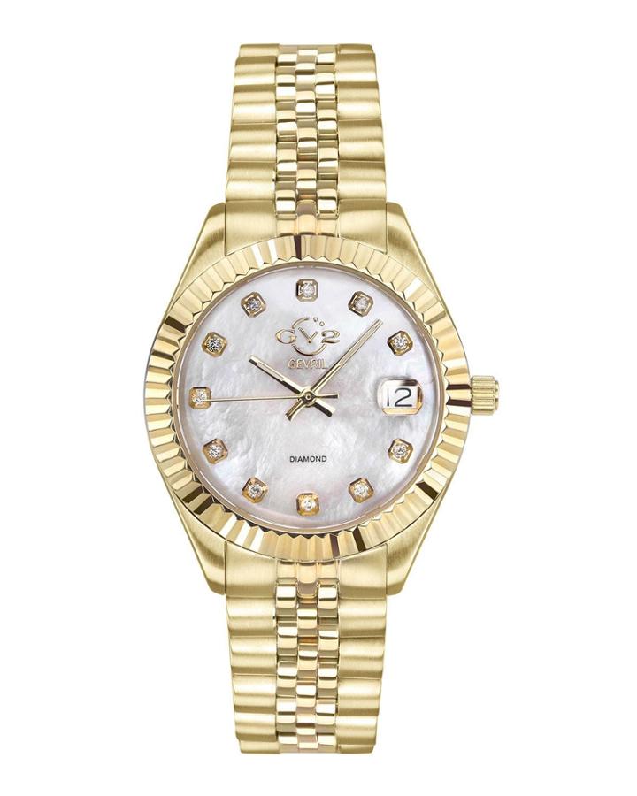Naples Diamond Swiss Watch, Gold