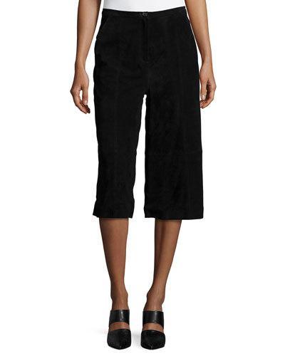 Suede Culottes, Black