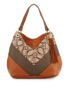 Cruze Snake-print Tote Bag