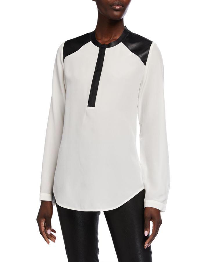 Silk Long Sleeve Faux