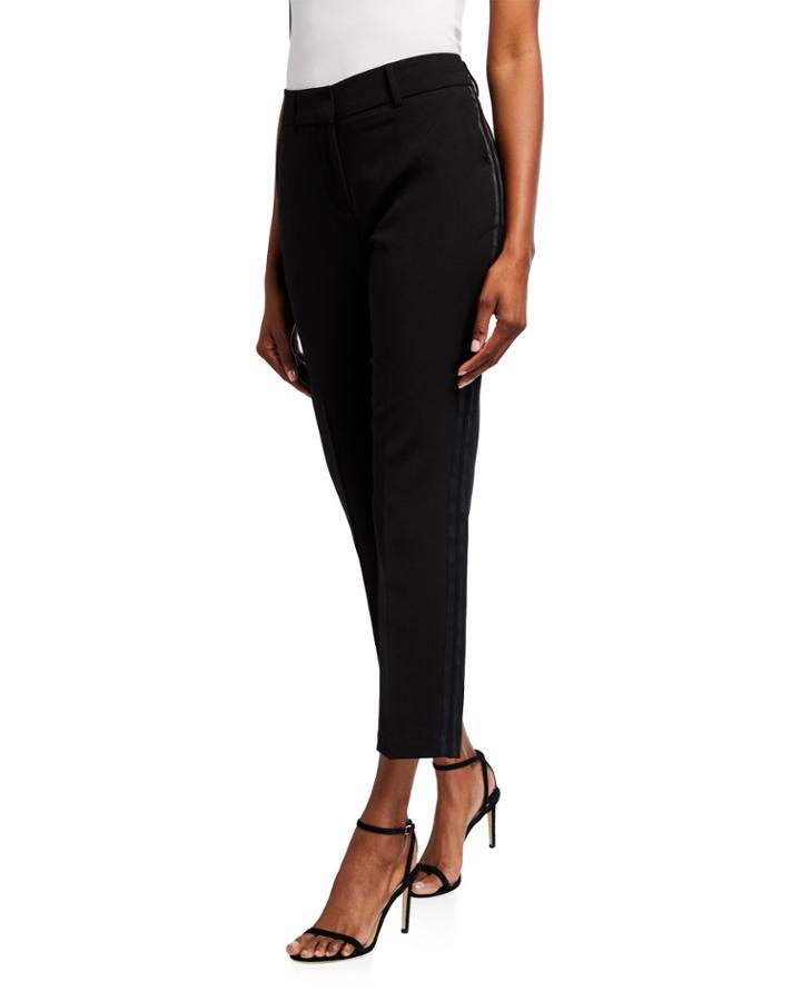 Tuxedo Cropped Ankle Pants