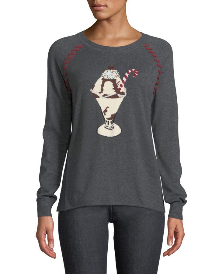 Sundae Intarsia Cotton Cashmere Sweater,