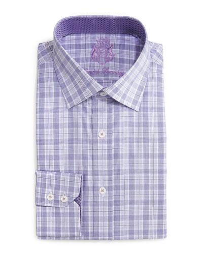 Plaid-print Woven Dress