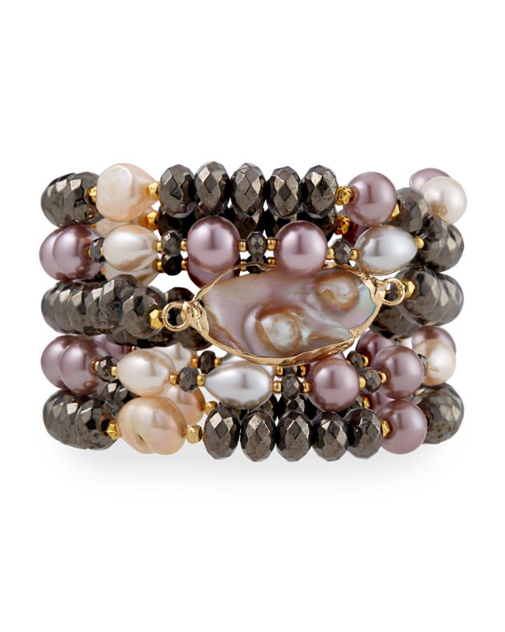 Multilayer Bead Bracelet