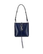 Megan Small Leather Feed Bag, Blue