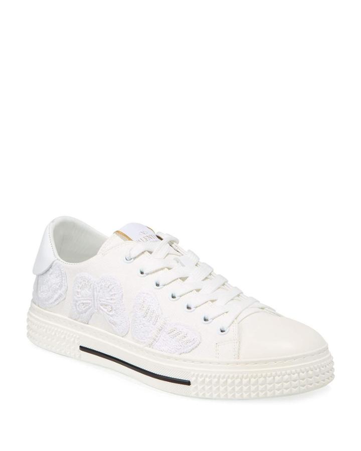 Men's Lace-up Canvas Butterfly